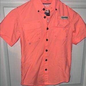 Boy’s Magellan Outdoors Coral/Orange Casual Button Down Shirt